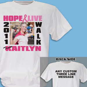 Breast Cancer Walk Photo T-Shirt