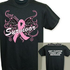 Breast Cancer Survivor Butterfly T-Shirt