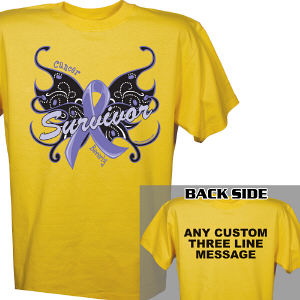 Cancer Survivor Butterfly T-Shirt