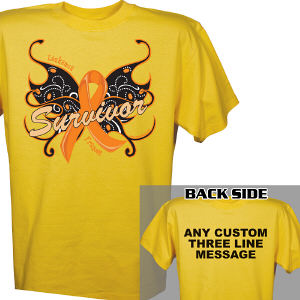 Leukemia Survivor Butterfly T-Shirt
