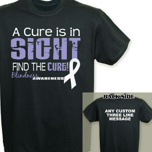 A Cure is in Sight Blindness Awareness T-Shirt