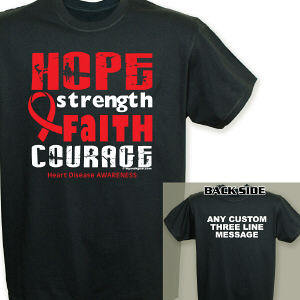 Heart Disease Hope Ribbon T-Shirt