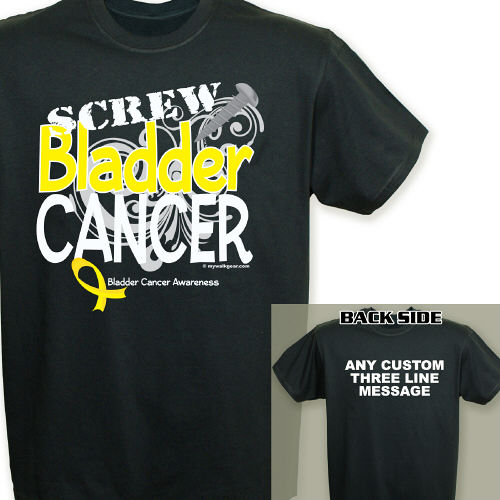 Screw Bladder Cancer T-Shirt | MyWalkGear.com
