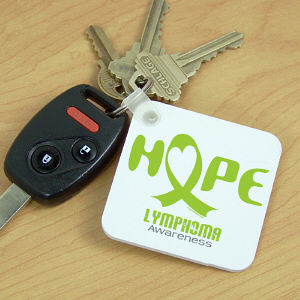 Hope Lymphoma Cancer Awareness Key Chain