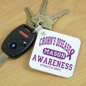 Crohns Disease Awareness Key Chain