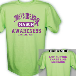 Crohns Disease Awareness Athletic Dept. T-Shirt
