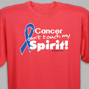 Blue Hope Ribbon Awareness T-Shirt