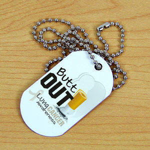 Lung Cancer Awareness Dog Tag