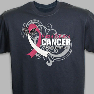 Head And Neck Cancer Awareness Butterfly T-Shirt