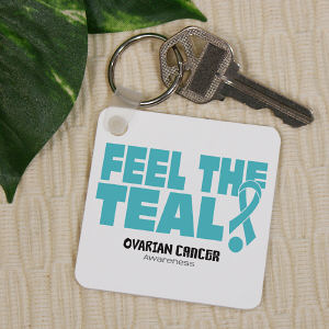 Ovarian Cancer Awareness Key Chain