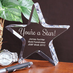 You're a Star Awareness Sponsor Star Keepsake