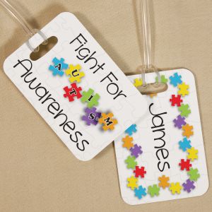 Fight For Autism Awareness Luggage Tag
