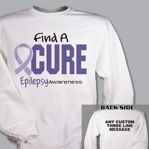Personalized Find A Cure Epilepsy Awareness Sweatshirt