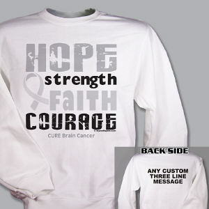 Cure Brain Cancer Sweatshirt