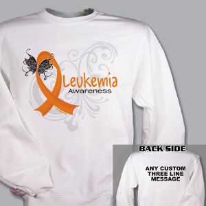 Leukemia Awareness Ribbon Sweatshirt