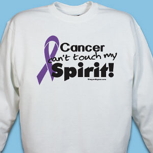 Purple Ribbon Awareness Sweatshirt