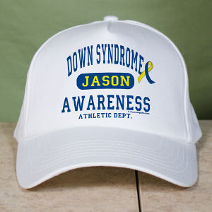 Personalized Down Syndrome Awareness Athletic Dept. Hat