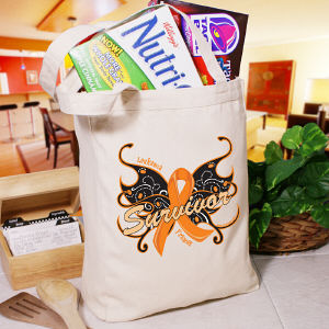 Leukemia Survivor Butterfly Tote Bag