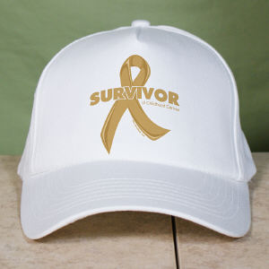 Childhood Cancer Survivor Ribbon Hat
