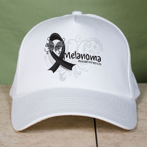 Melanoma Awareness Ribbon Hat