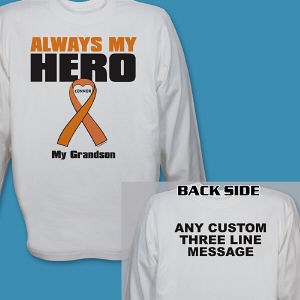 Personalized Multiple Sclerosis Hero Long Sleeve Shirt