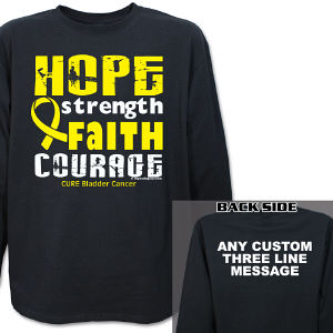 Cure Bladder Cancer Awareness Long Sleeve Shirt