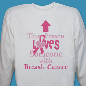 Loves Someone With Breast Cancer Long Sleeve Shirt