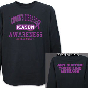 Crohns Disease Awareness Athletic Dept. Long Sleeve Shirt