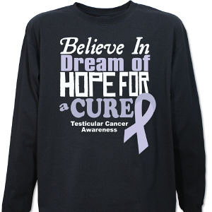 Cure Testicular Cancer Awareness Long Sleeve Shirt