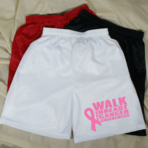 Walk for Breast Cancer Awareness Men's Mesh Shorts
