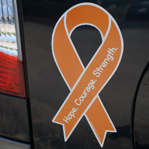 Orange Awareness Ribbon Magnet