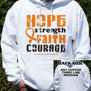 Leukemia Awareness Hooded Sweatshirt