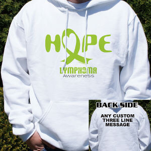 Hope Lymphoma Cancer Awareness Hooded Sweatshirt