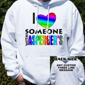 Love Someone With Asperger's Hooded Sweatshirt