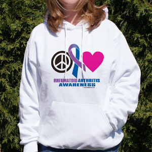 Rheumatoid Arthritis Awareness Hooded Sweatshirt