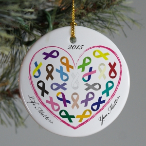 Life Matters Awareness Christmas Ornament