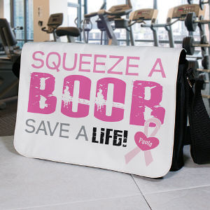 Squeeze a Boob - Breast Cancer Awareness Shoulder Bag