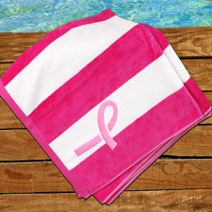 Breast Cancer Awareness Beach Towel