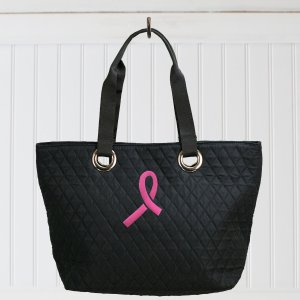 Pink Ribbon Quilted Bag