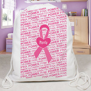 Personalized Breast Cancer Awareness Walk Sports Bag