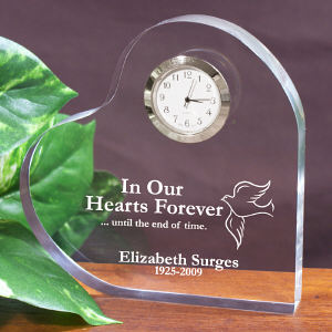 In Our Hearts Forever Memorial Heart Keepsake