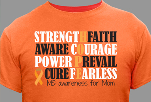 MS Awareness Shirts and Walk Gear