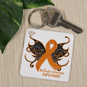 MS Butterfly Ribbon Key Chain