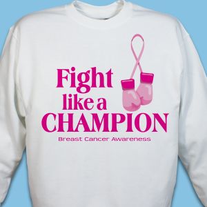 Fight Like a Champion Breast Cancer Awareness Sweatshirt