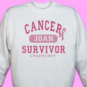 Cancer Survivor Athletic Dept. - Breast Cancer Awareness Sweatshirt
