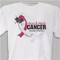 Head And Neck Cancer Awareness Butterfly T-Shirt 35743X