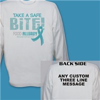 Take a Safe Bite Food Allergy Awareness Long Sleeve Shirt 9074407X