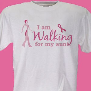 Breast Cancer  Walk T-shirt  - Ribbon Walk | Breast Cancer Shirt