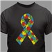Puzzle Piece Ribbon T-Shirt | Autism Awareness Shirts