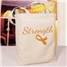 Strength Ribbon Tote | Breast Cancer Awareness Gifts